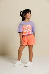 CONJUNTO BLUSA COM SHORT MOLETINHO HEART POAH NOAH 52620