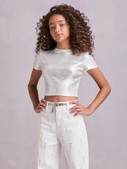 TSHIRT FOIL CRAQUELADO AUTHORIA R4433