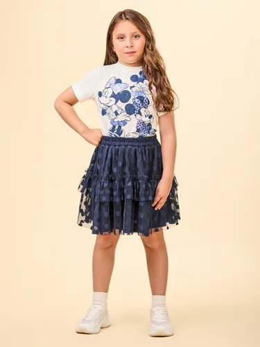 CONJUNTO CAMISETA COM SAIA TULE ANIMÊ N4462