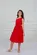 VESTIDO UM OMBRO SÓ COM AMARRAÇÃO PRECOCE LVT5137