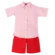 CONJUNTO CAMISA SOCIAL LISTRADO COM BERMUDA BOLSOS PRECOCE MCO5146