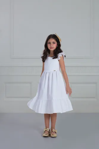 VESTIDO DECOTE QUADRADO COM LAÇO NAS COSTAS PRECOCE M2VT5131