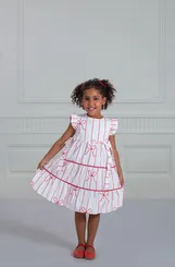 VESTIDO LAÇO DE AMARRAÇÃO NA CINTURA PRECOCE MVT5120