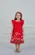 VESTIDO ELÁSTICO E LAÇO NAS COSTAS BARRADO FLORIDO PRECOCE MVT5112