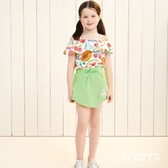 CONJUNTO BLUSA  E  SHORT FRUTAS BRANCO