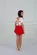 CONJUNTO CROPPED DECOTE E LAÇOS COSTAS COM SHORT SAIA PRECOCE LCJ5141