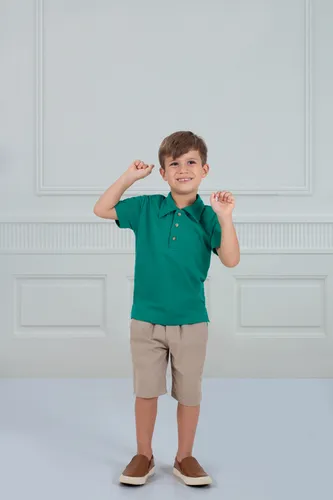 CONJUNTO CAMISA POLO COM BERMUDA GIRON PRECOCE MCO5149