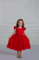 VESTIDO DECOTE COM LAÇO NAS COSTAS PRECOCE MVT5118