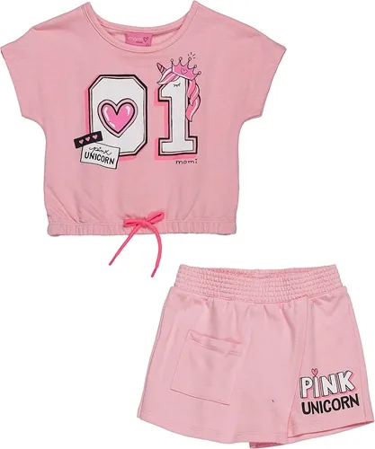 CONJUNTO BLUSA C/ SHORT ROSA