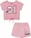 CONJUNTO BLUSA C/ SHORT ROSA