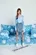 BLUSA JUSTA DE TULE AZUL