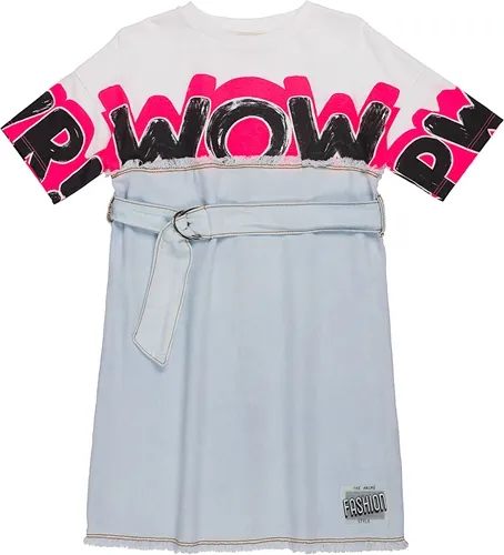 VESTIDO C/ PALA DE MALHA