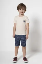 CONJUNTO CAMISETA COM BERMUDA SARJA VENICE BANANA DANGER 53263