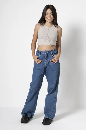 BLUSA CROPPED CANELADA COM CORRENTE POAH NOAH 53715
