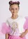 BLUSA COTTON SERIGRAFIA BARBIE CACHORRO TULE MANGAS PITUCHINHUS 40020