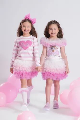 SAIA SHORT BABADOS TULE COLORIDOS BARBIE PITUCHINHUS 40031