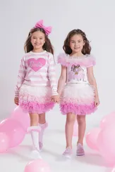 SAIA SHORT BABADOS TULE COLORIDOS BARBIE PITUCHINHUS 40031