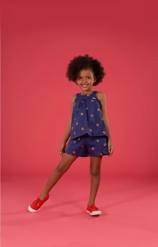 CONJUNTO BLUSA E SHORT COM RECORTES HAMBURGUINHO PRECOCE MCJ5313
