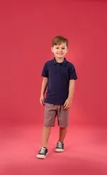 CONJUNTO CAMISA POLO PIQUETE E BERMUDA PRECOCE MCO5454
