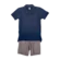 CONJUNTO CAMISA POLO PIQUETE E BERMUDA PRECOCE MCO5454