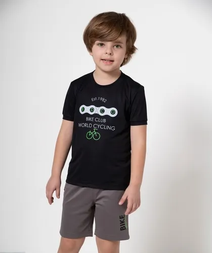 CONJUNTO CAMISETA DRY FIT BERMUDA BIKE BANANA DANGER 53271