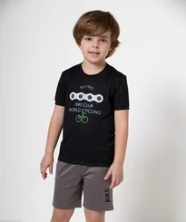 CONJUNTO CAMISETA DRY FIT BERMUDA BIKE BANANA DANGER 53271