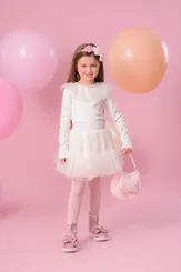 SAIA SHORT TULE BABADO PITUCHINHUS 28708