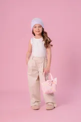 CALÇA SARJA BOLSOS CARGO PITUCHINHUS 28775