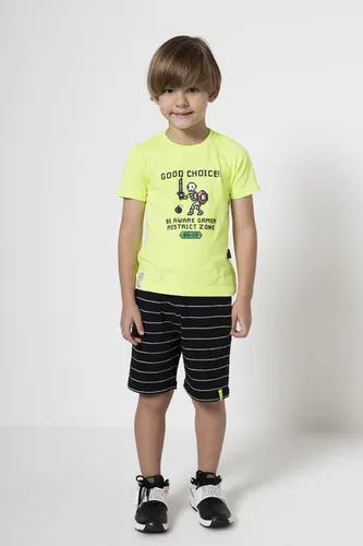CONJUNTO CAMISETA MOLETINHO LISTRADO BANANA DANGER 53262