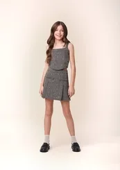 CONJUNTO TOP E SHORT SAIA TWEED AUTHORIA R5367
