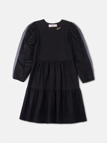 VESTIDO ML COM MANGAS EM TULE ANIMÊ N5129