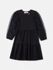 VESTIDO ML COM MANGAS EM TULE ANIMÊ N5129