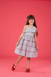 VESTIDO OMBRO ALÇA E LAÇO PRECOCE M2VT5392