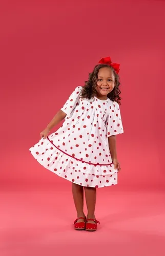 VESTIDO MANGA AMPLA FRAMBOESA PRECOCE M2VT5400