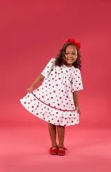 VESTIDO MANGA AMPLA FRAMBOESA PRECOCE M2VT5400