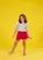 CONJUNTO BLUSA CIGANINHA LASTEX E SAIA SHORT PRECOCE M2CJ5365