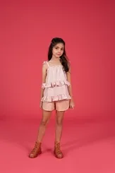 CONJUNTO BLUSA BABADOS E SHORT PRECOCE M2CJ5358