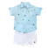 CONJUNTO BERMUDA E CAMISA MC ESTAMPA PRECOCE BCO5437
