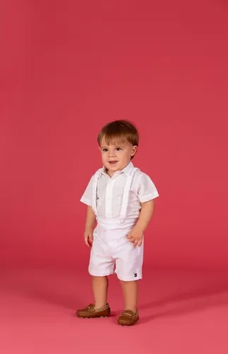 CONJUNTO CAMISA MC E JARDINEIRA PRECOCE BCO5429