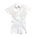 CONJUNTO CAMISA MC E JARDINEIRA PRECOCE BCO5429