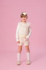 COLETE TRICOT XADREZ COM BRILHO BOLSOS PITUCHINHUS 28692