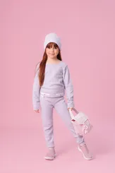 JOGGING TRICOT MINI TRANÇAS PITUCHINHUS 28697
