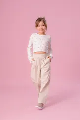 BLUSA CROPPED RIBANA MICRO FLORES COLORIDAS MANGA FLARE PITUCHINHUS 28755