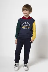 CONJUNTO BLUSA COM CAPUZ E CALÇA MOLETINHO BANANA DANGER 53205