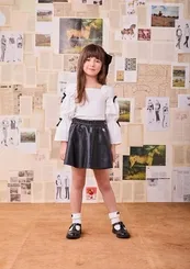 BLUSA MANGA BUFANTE COM LAÇOS ANIMÊ N4648
