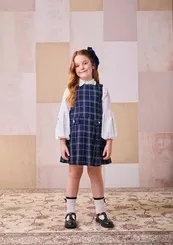 VESTIDO JACQUARD XADREZ ANIMÊ N4685