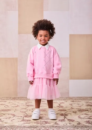 VESTIDO MOLETOM SAIA TULE PETITE ANIMÊ P5999