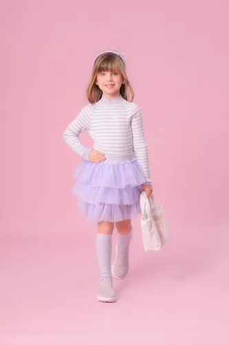 BLUSA TRICOT CANELADA LISTRADA PITUCHINHUS 28649