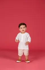 CONJUNTO BATA E SHORT LINHO PRECOCE BCO5430