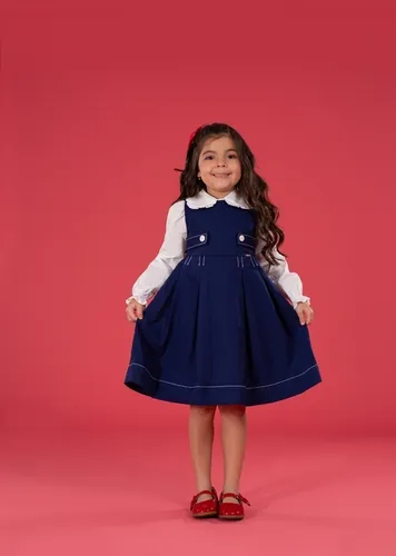 CONJUNTO VESTIDO E CAMISA GOLA BABADINHO PRECOCE MCJ5341